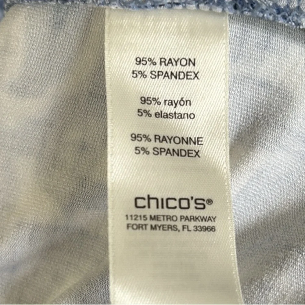 NWT Chico’s Brandi Midi Dress Royal Oak Blue White Size Medium